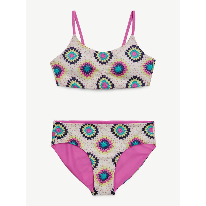 Justice Girls Reversible Bikini Swimsuit 2 Piece Sizes XS-XL