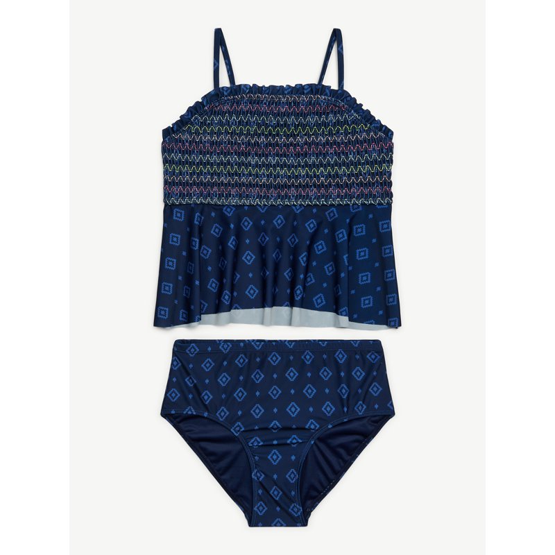 Justice Girls Textured Tankini Swimsuit 2 Piece Sizes XS-XL