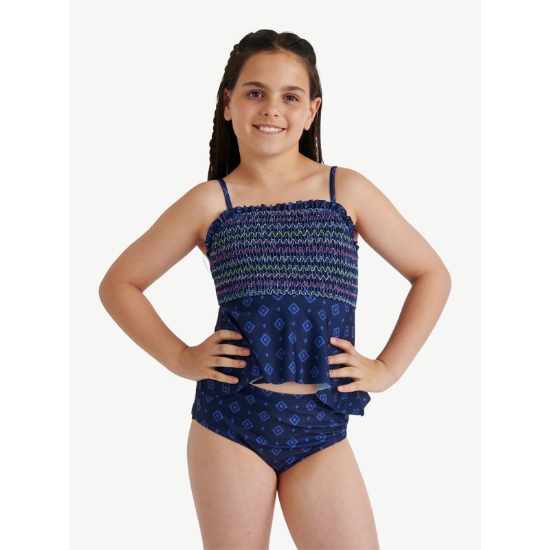 Justice Girls Textured Tankini Swimsuit 2 Piece Sizes XS-XL