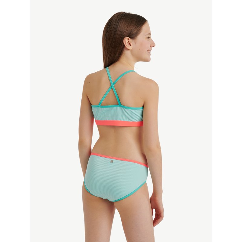 Justice Girls Two-Piece Bikini With Cross Back Straps Sizes 5-18