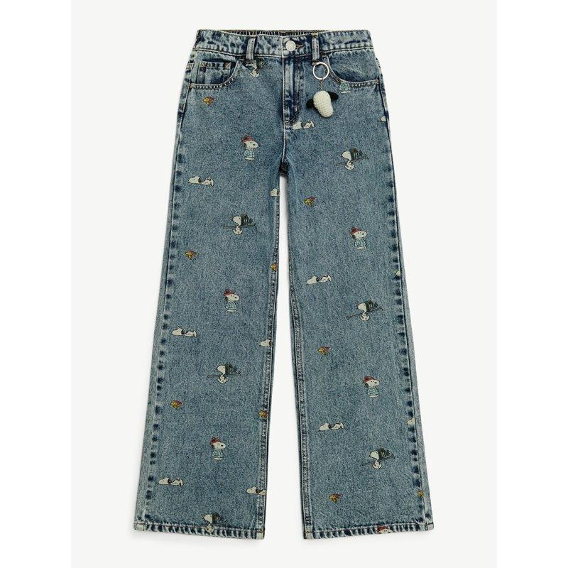 Justice X Snoopy Girls Wide Leg Jean Sizes 6-18 Slim & Plus