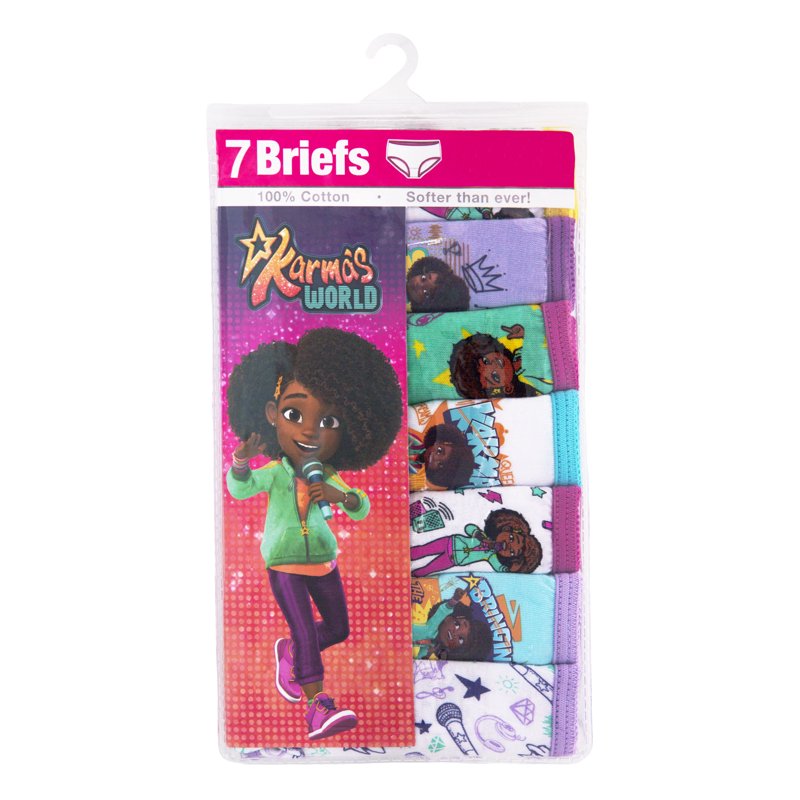 Karma's World Girls Underwear Brief 7-Pack Sizes 6-8