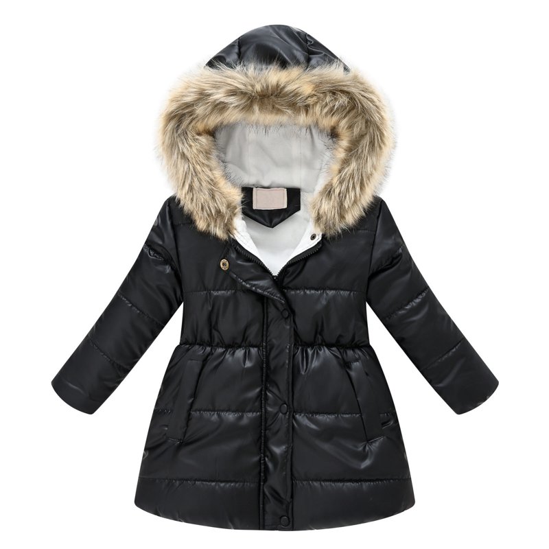 Ketyyh-chn99 Toddler Winter Jacket Winter Coat Girls Hooded Puffer Jacket For Girls Boys Packable Warm Coat Outerwear For Kids Winter for 6-7 Years Black