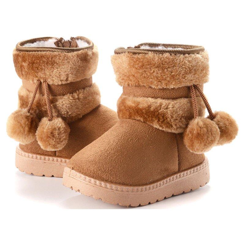 Kids' $10 Under Girl's Winter Snow Boots Warm Faux Fur Lined Short Fashion Boot(Toddler/Little Kid) Save Big