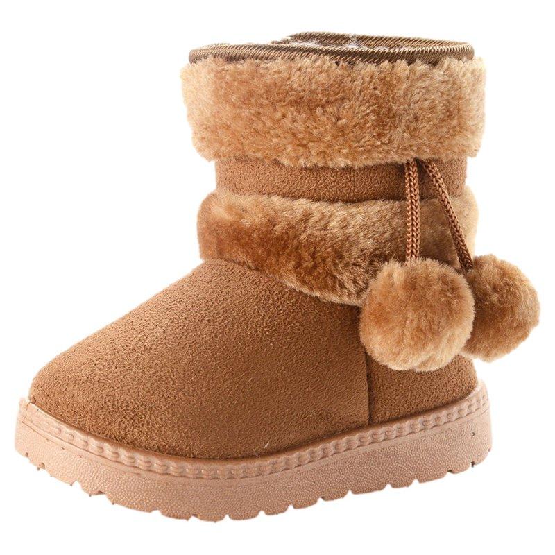 Kids' $10 Under Girl's Winter Snow Boots Warm Faux Fur Lined Short Fashion Boot(Toddler/Little Kid) Save Big