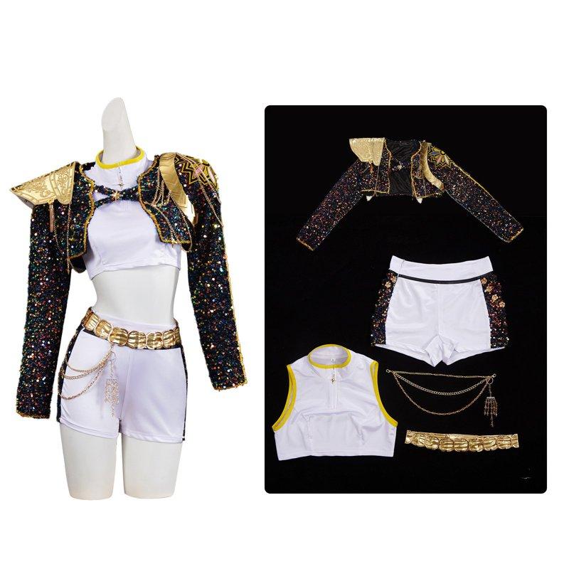 Kids Anime Game Cos Outfit Set for Themed Parties Anime Conventions Birthday Gifts Imported High-Quality Polyester Material - Style L （4-5 Years）