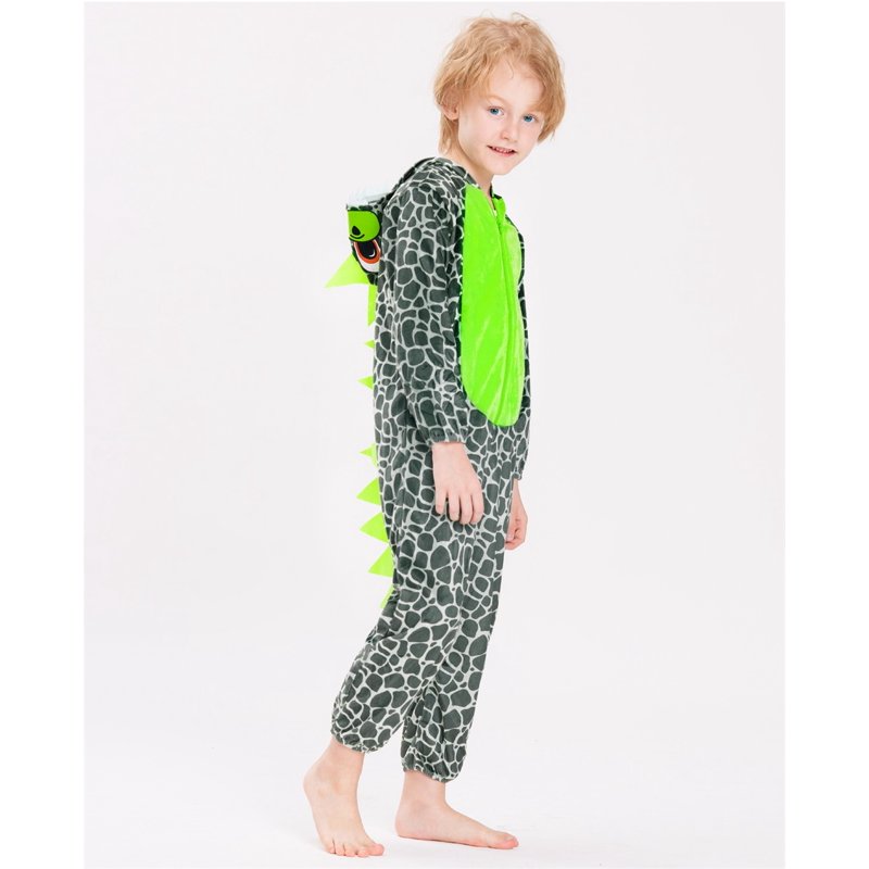 Kids Dinosaur Costume Animal Onesie Pajamas Cartoon Romper Boy Girl Outfit For Baby Toddler Halloween