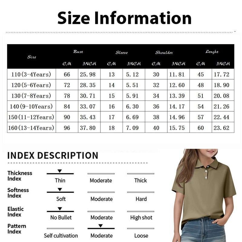 Kopltyrfg Girls Uniform Shirts Short Sleeve Solid Color School Uniform 2025 Button Moisture Wicking Fall Blouse Mint Green 13-14 Years