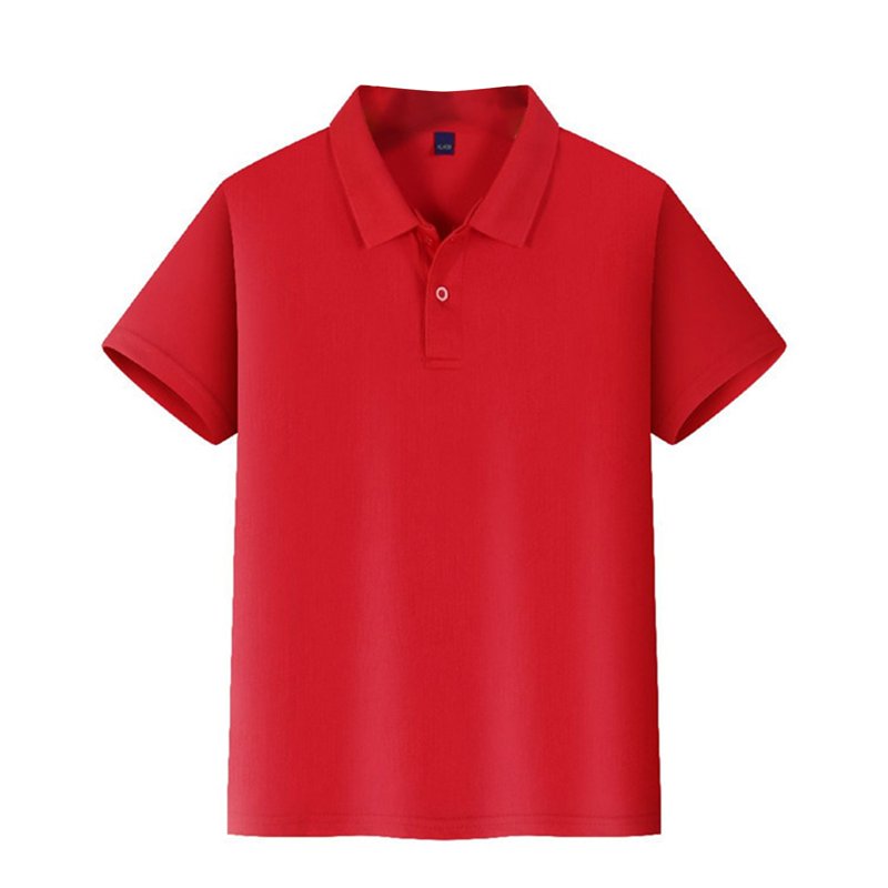 Ktyne Polo Shirts For Junior Boys Girls School Short Sleeve Uniform Shirts Casual Button Top 2025 Summer New Collared Uniform Top Lightweight Blouse Red 9-10 Years