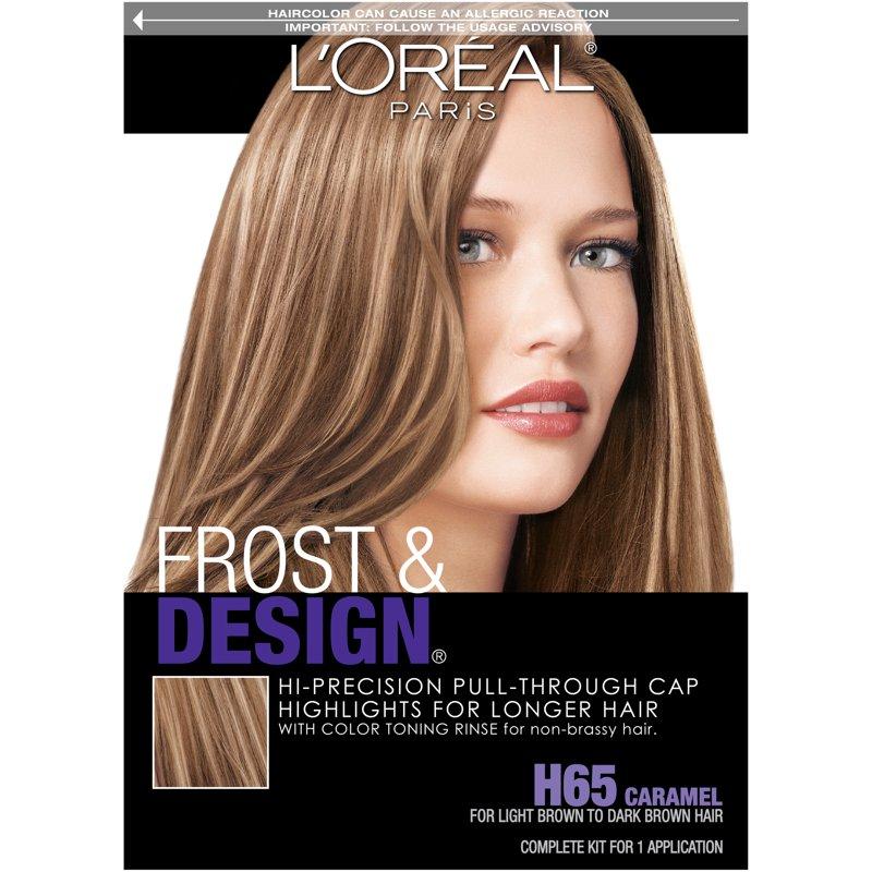 L'Oreal Paris Frost and Design Cap Hair Highlights For Long Hair H65 Caramel 1 kit