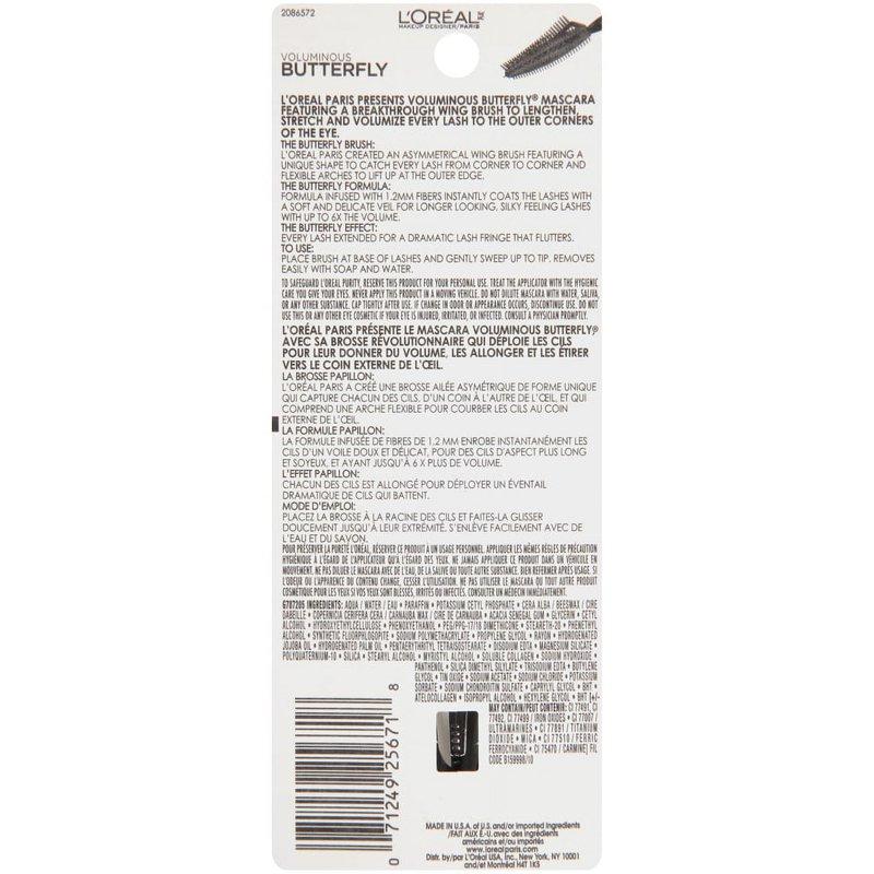 L'Oreal Paris Voluminous Butterfly Mascara Blackest Black