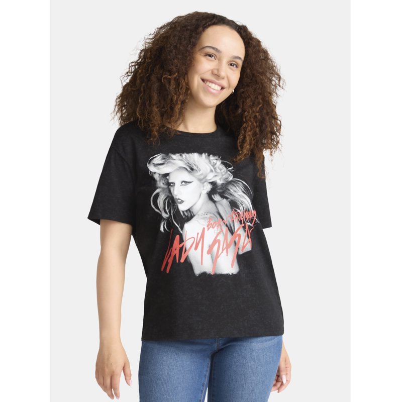 Lady Gaga Born This Way Band Graphic Tee Women's Sizes XXS-XXL