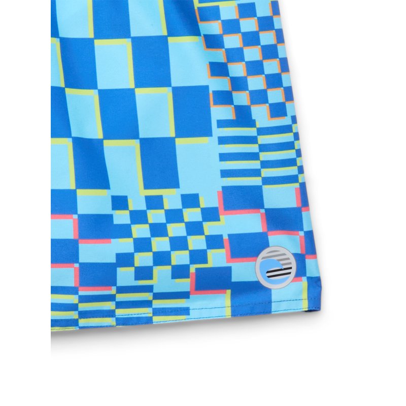 Laguna Boys Checker Print Swim Trunks With UPF50 Sizes 8-16