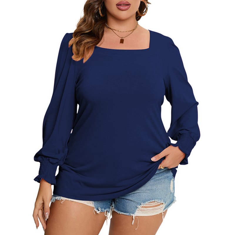 LANREMON Women Casual Zip Up Hoodies Crew Neck Long Sleeve Tops Fall Shirts Crewneck Color Block Button Pullover Tshirts Tunics Plus Size