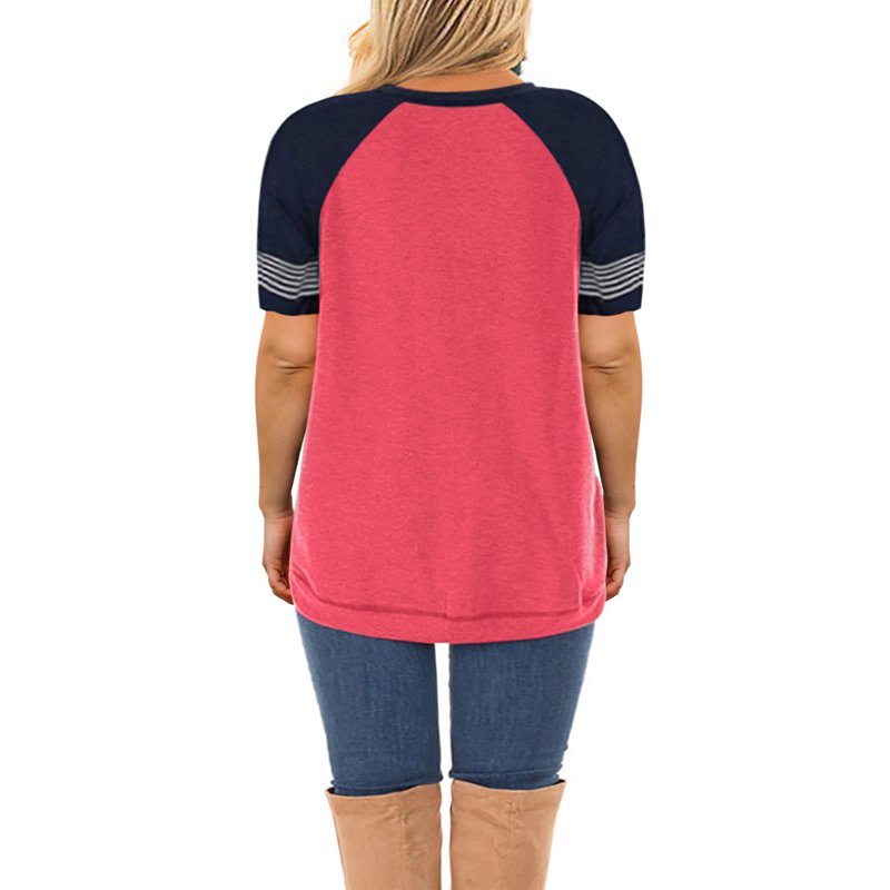 LANREMON Women Plus Size Tops Summer T Shirts Tunic For Women Crew Neck Short Sleeve Flowy Oversized T Shirts Blouse Pink 24 Plus