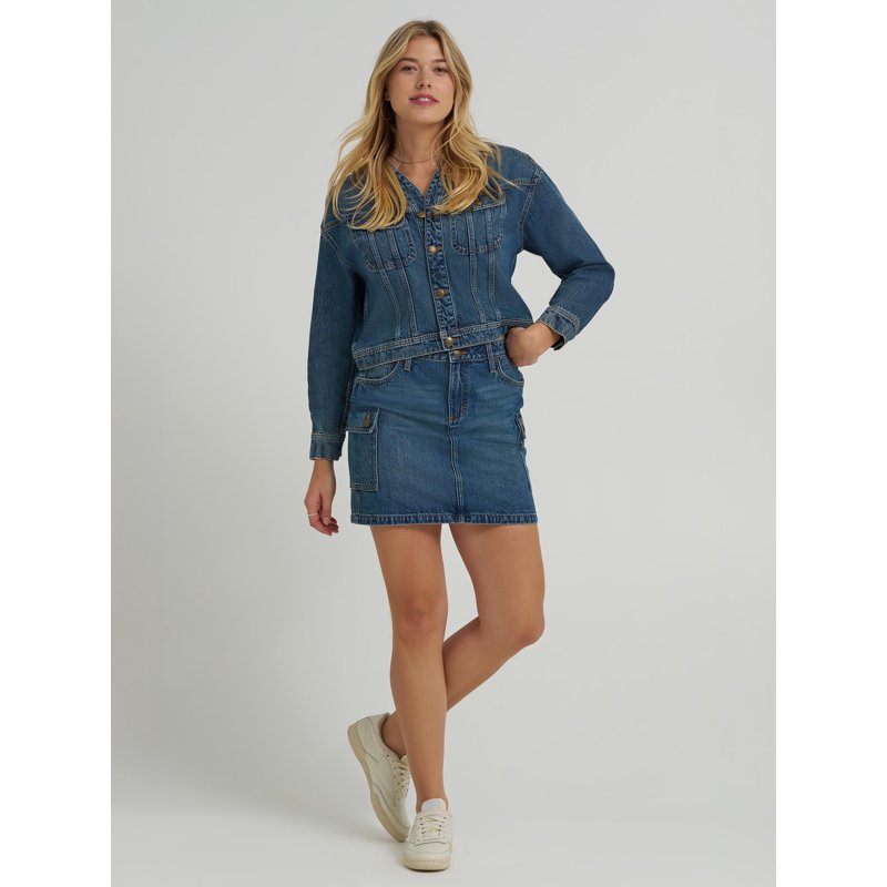 Lee® Women's Heritage Denim Cargo Mini Skirt Sizes 2-18