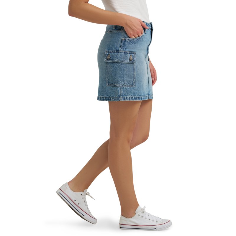 Lee® Women's Heritage Denim Cargo Mini Skirt Sizes 2-18