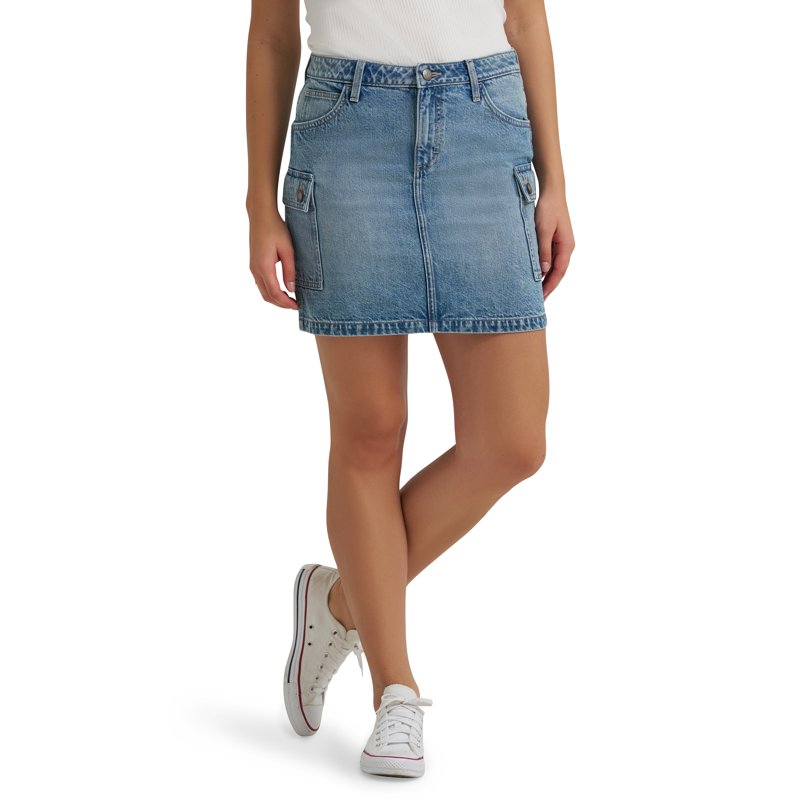 Lee® Women's Heritage Denim Cargo Mini Skirt Sizes 2-18