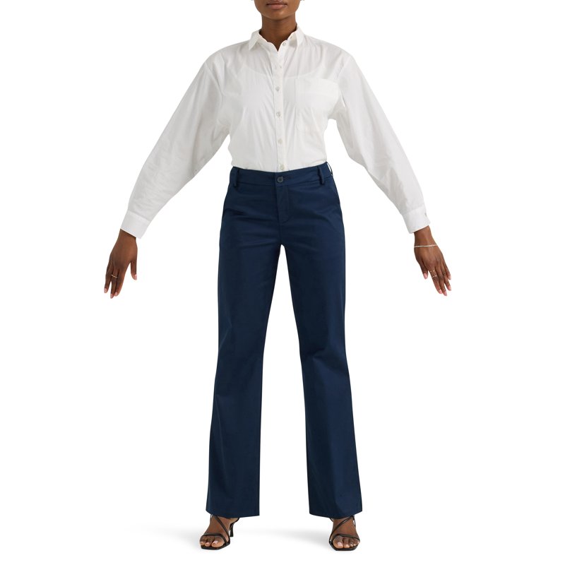 Lee Women's Wrinkle-Free Mid-Rise Bootcut Pant