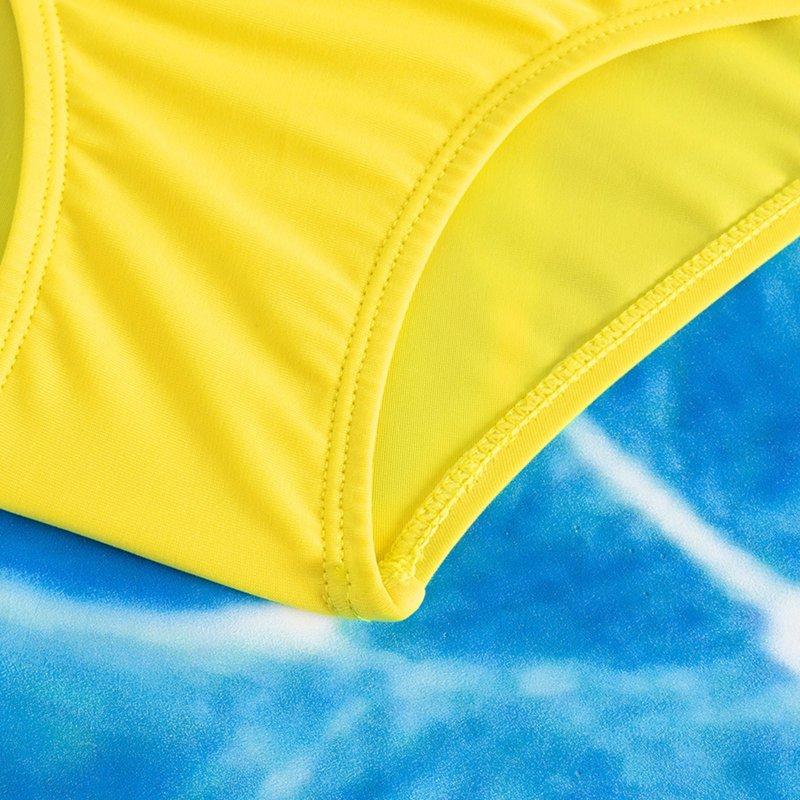 Lemon Print Sleeveless Swimsuit Sets (Girl's)