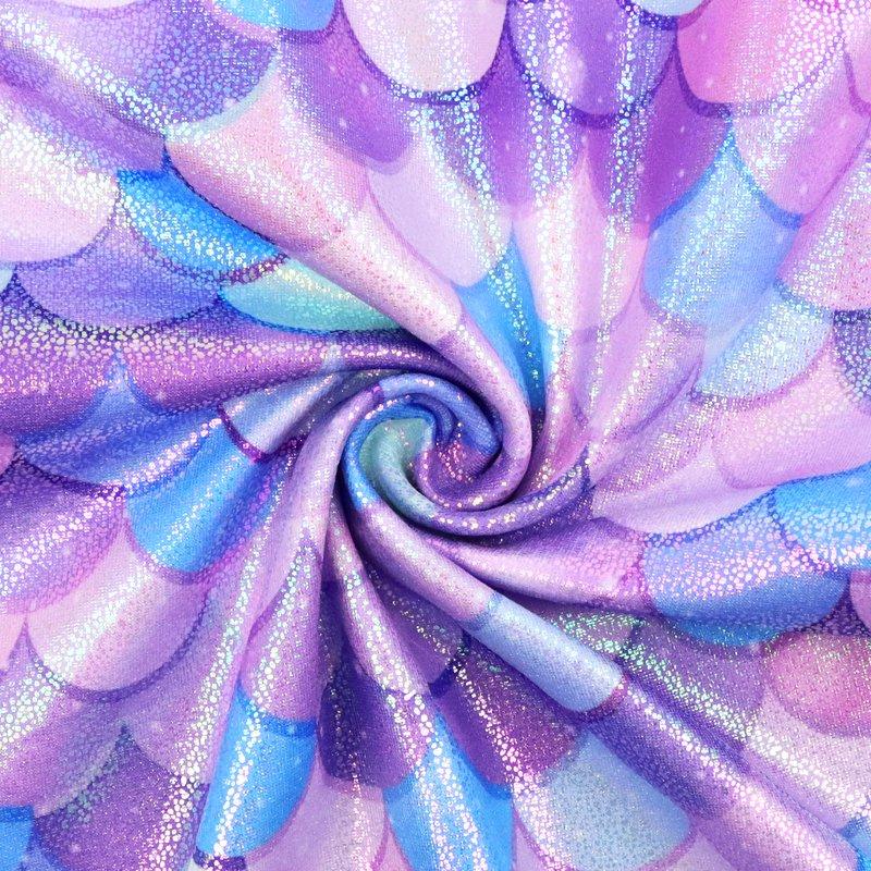 Leotards For Girls Gymnastics Toddler Dance Biketards Mermaid Unicorn Athletic Dance Wear Shiny Mermaid Purple
