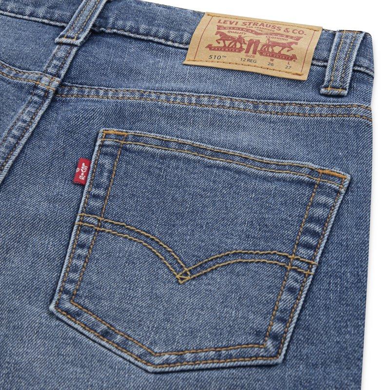 Levi Red Tab Boys 510 Skinny Fit Denim Shorts Sizes 4-20