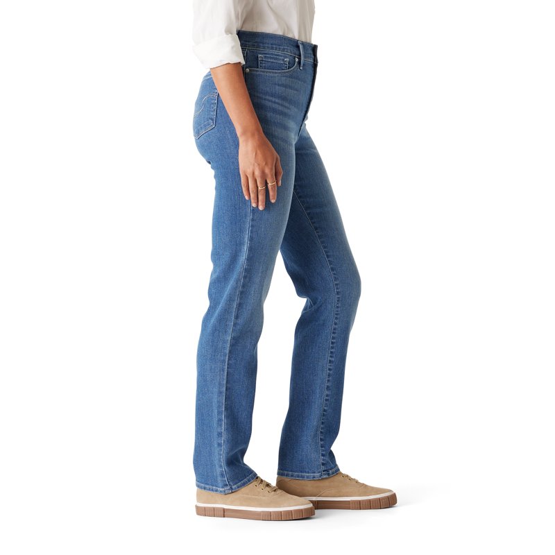 Levi Strauss Signature Women's And Women's Plus High Rise Straight Jeans Inseams: 29" 31" 33" Sizes 2-26