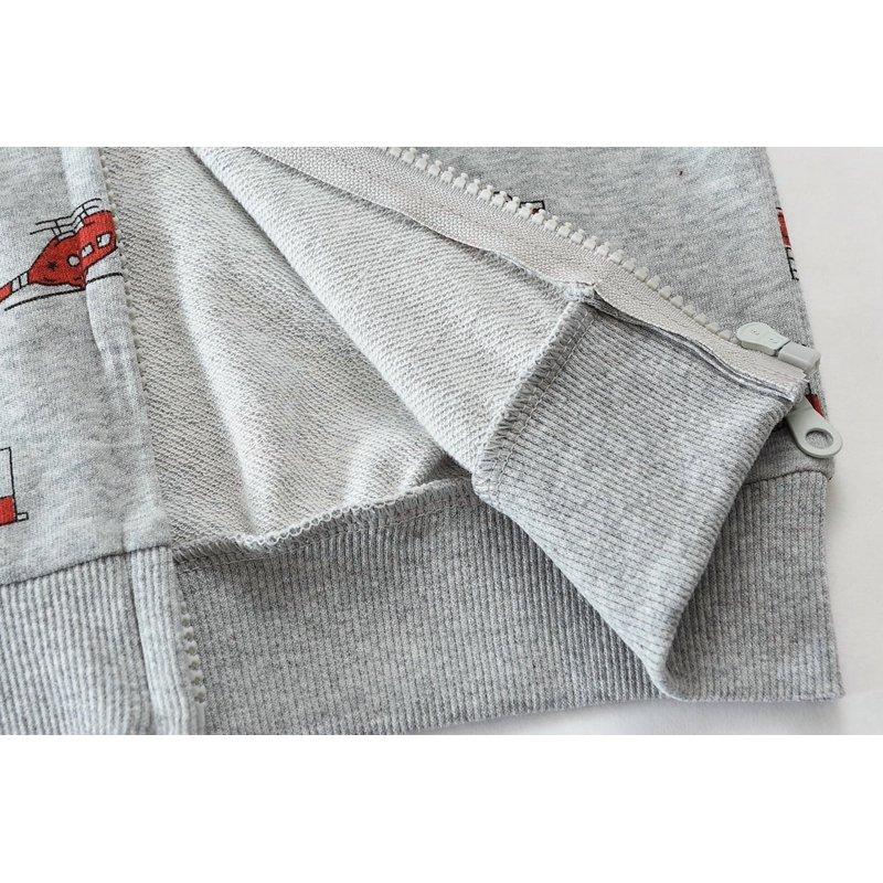 Little Hand Baby Boy Zip-up Jacket Rescue Car Toddler Hoodie Sweatshirt Light Winter Coat Fall Outwear 2T-7T