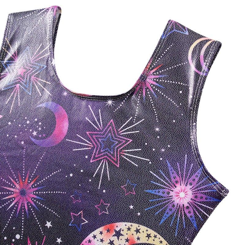 Lollipie Girls Gymnastics Leotards With Shorts Sparkle Dance Unitards Mermaid Active Biketards 2-10 Years