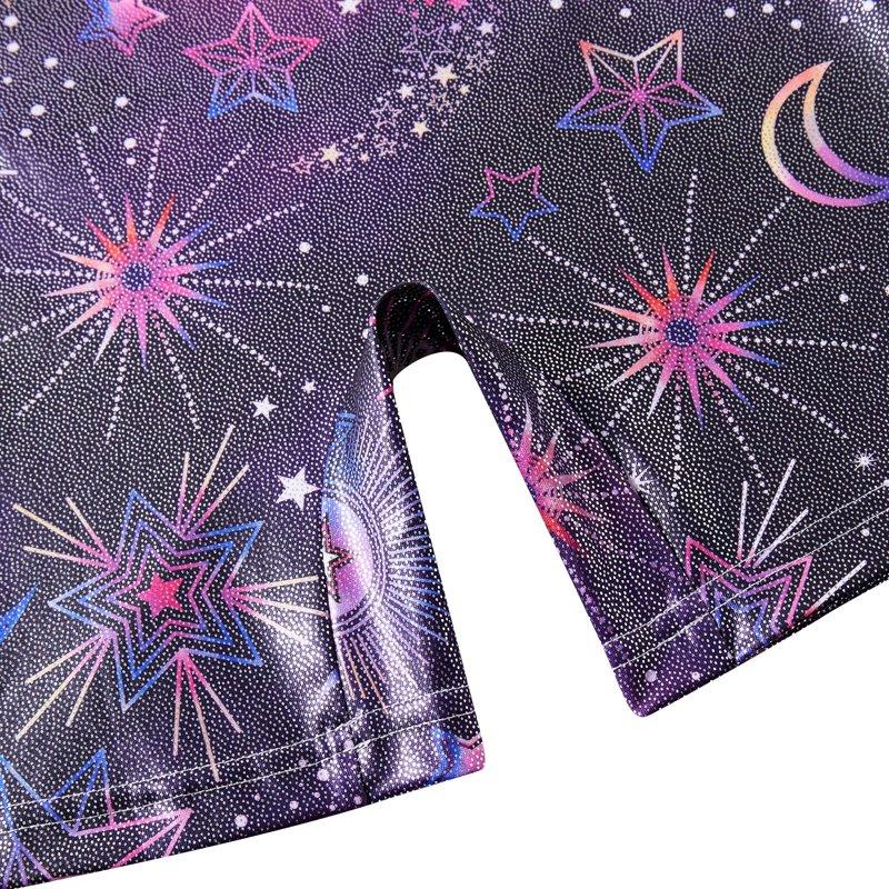 Lollipie Girls Gymnastics Leotards With Shorts Sparkle Dance Unitards Mermaid Active Biketards 2-10 Years