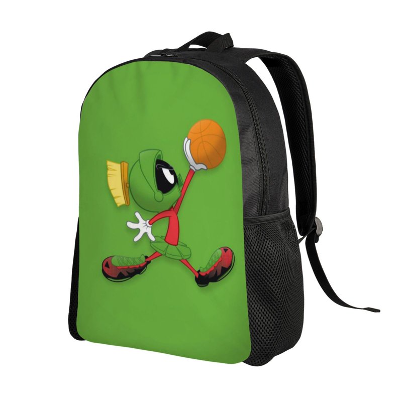 Looney Tunes Marvin The Martian Backpacks Bookbag Casual Daypack Backpacks For Travel Camping Hiking