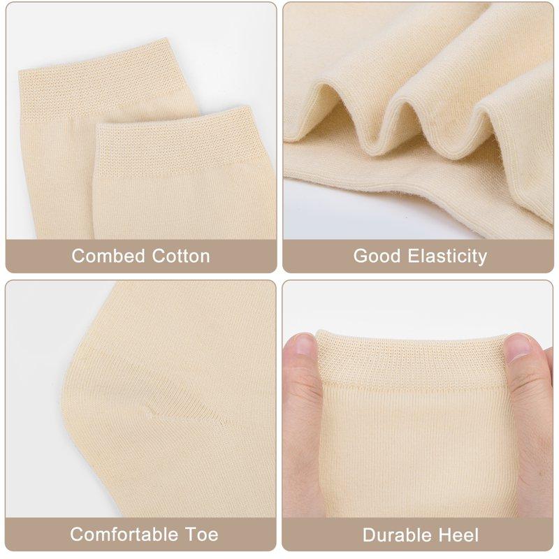 Loritta Women Crew Socks Soft Cotton Dress Socks Pack Athletic Socks For Women Size 5-9 8 Pairs
