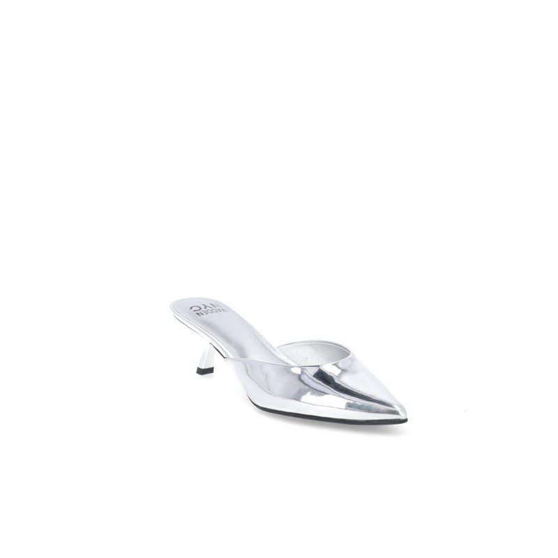 Madden NYC Women’s Kitten Heeled Slide On Mules