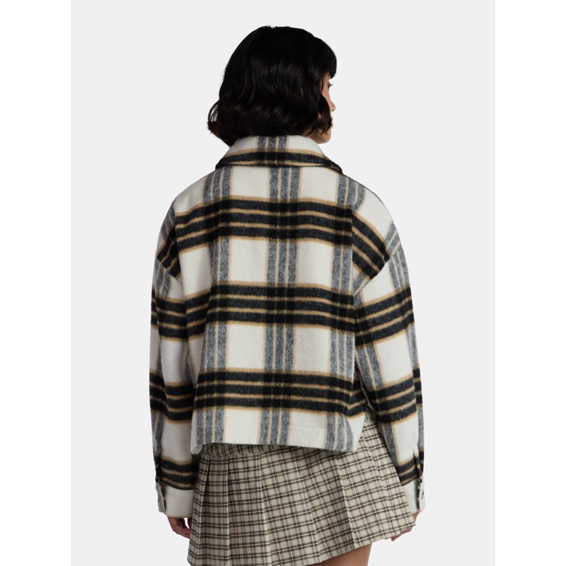 Madden NYC Women’s Plaid Jacket Midweight Sizes XXS-XXL