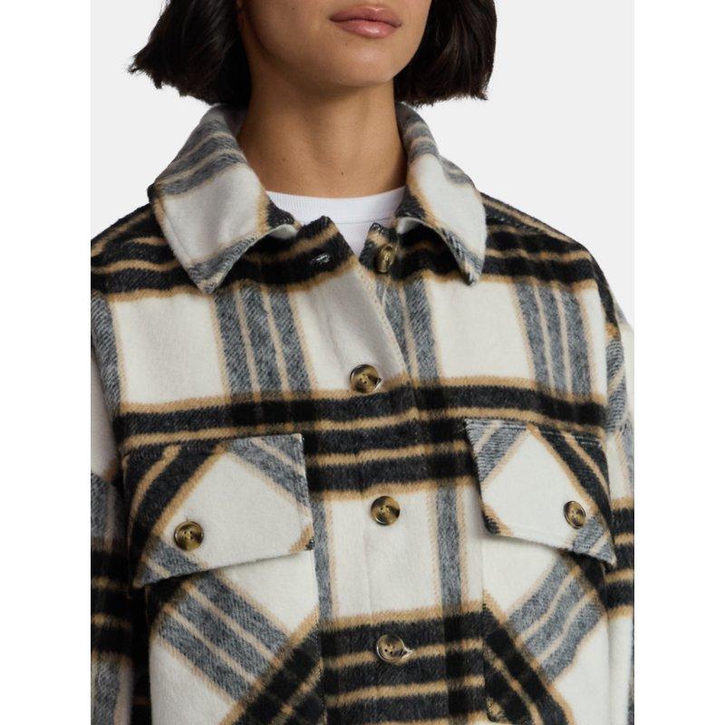 Madden NYC Women’s Plaid Jacket Midweight Sizes XXS-XXL