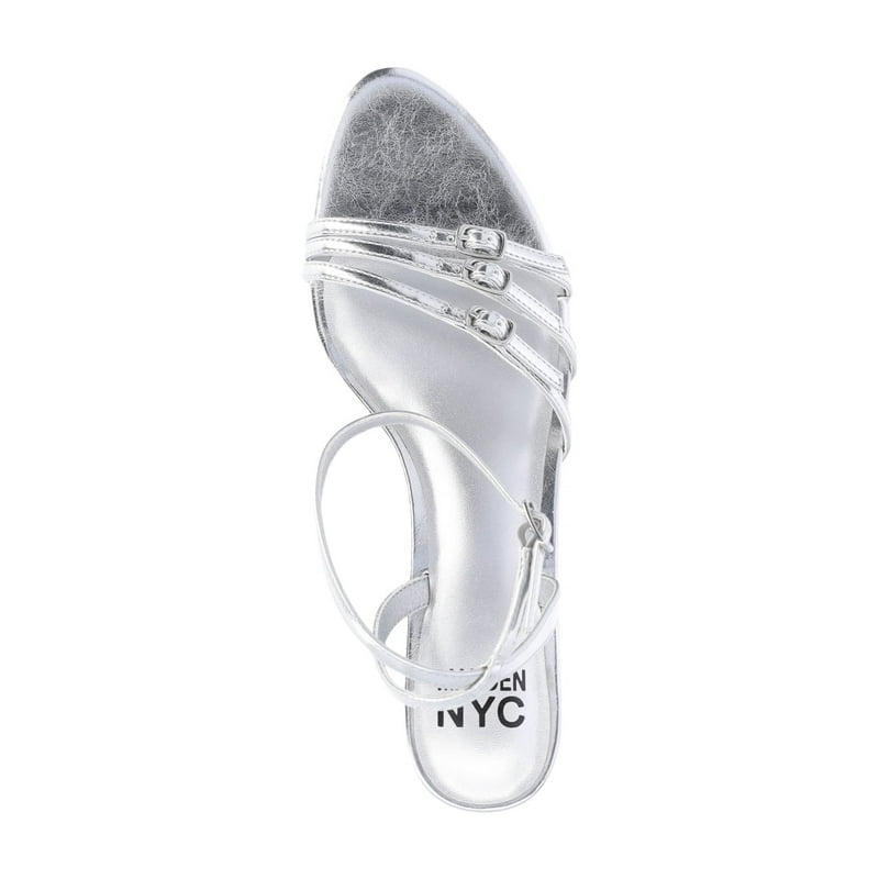 Madden NYC Women's Strappy Kitten Heels With Buckle Details Sizes 6-11