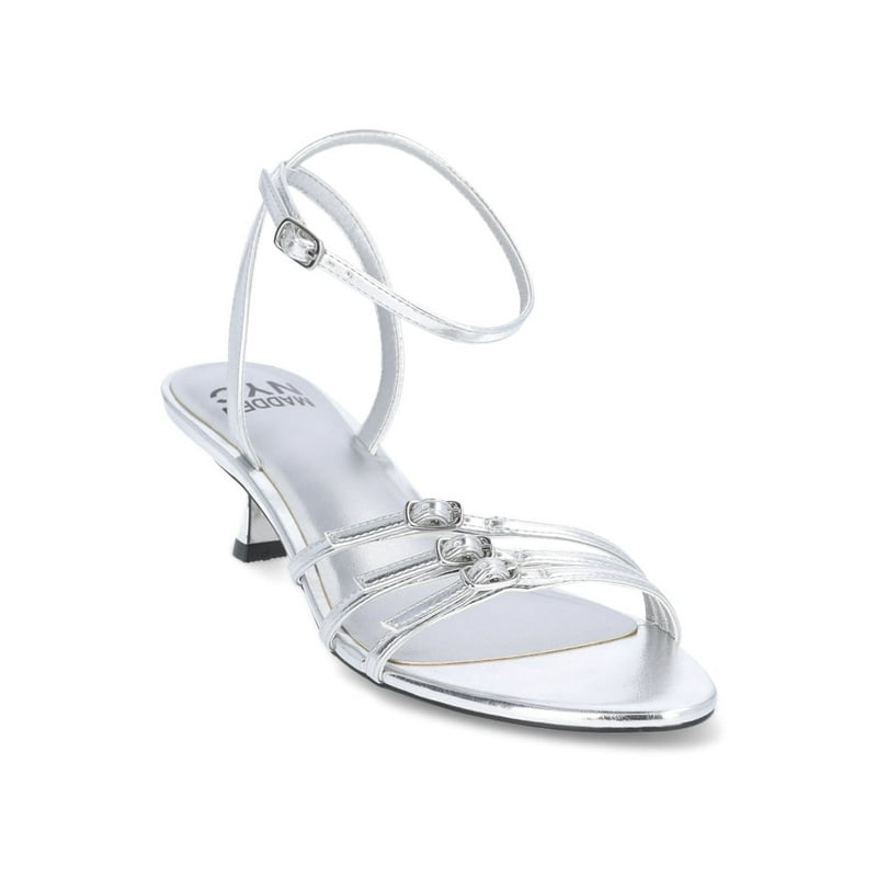Madden NYC Women's Strappy Kitten Heels with Buckle Details Sizes 6-11