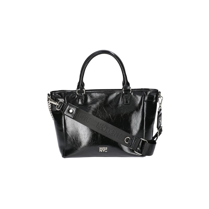 Madden NYC Women's Top Handle Satchel Handbag Black