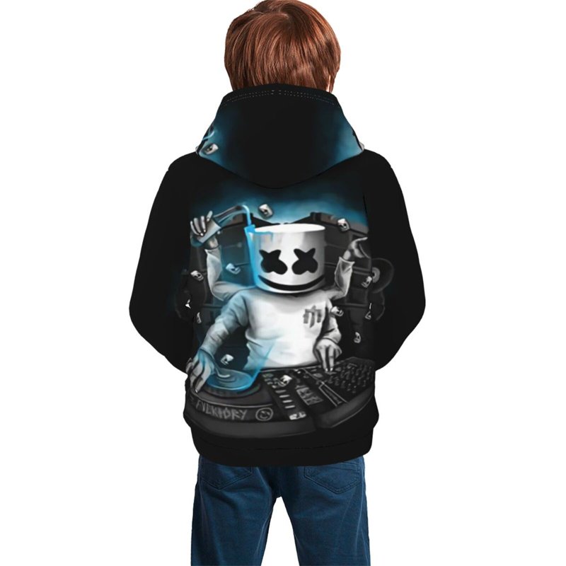 Marshmello Hoodies For Kids Hoody For Girl Boy Teenagers Hoody Youth Hoodie Kid Pullover Hooded Sweatshirt Large