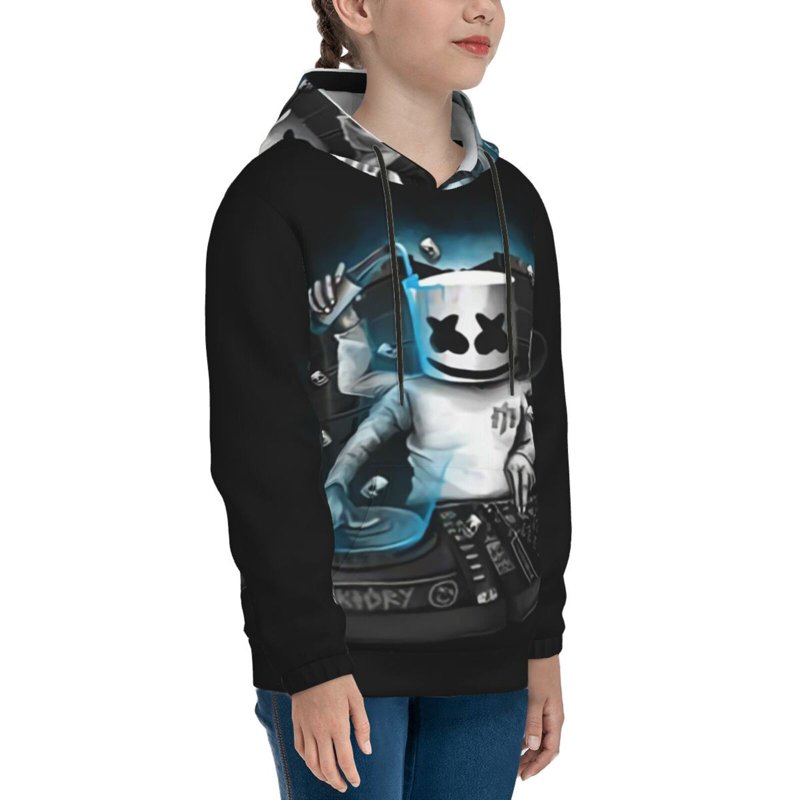 Marshmello Hoodies For Kids Hoody For Girl Boy Teenagers Hoody Youth Hoodie Kid Pullover Hooded Sweatshirt Large