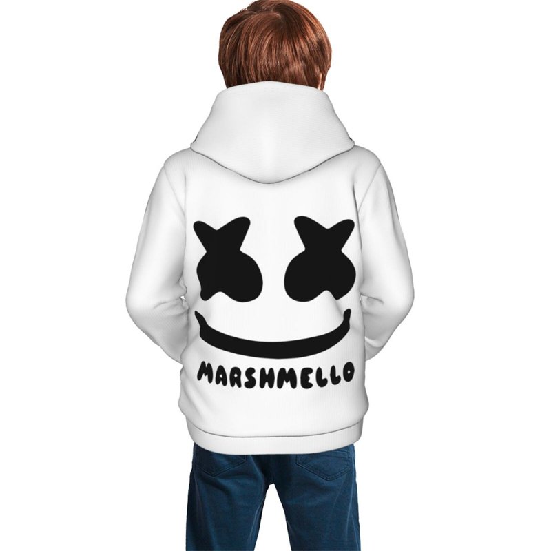 Marshmello Hoodies For Kids Hoody For Girl Boy Teenagers Hoody Youth Hoodie Kid Pullover Hooded Sweatshirt Large