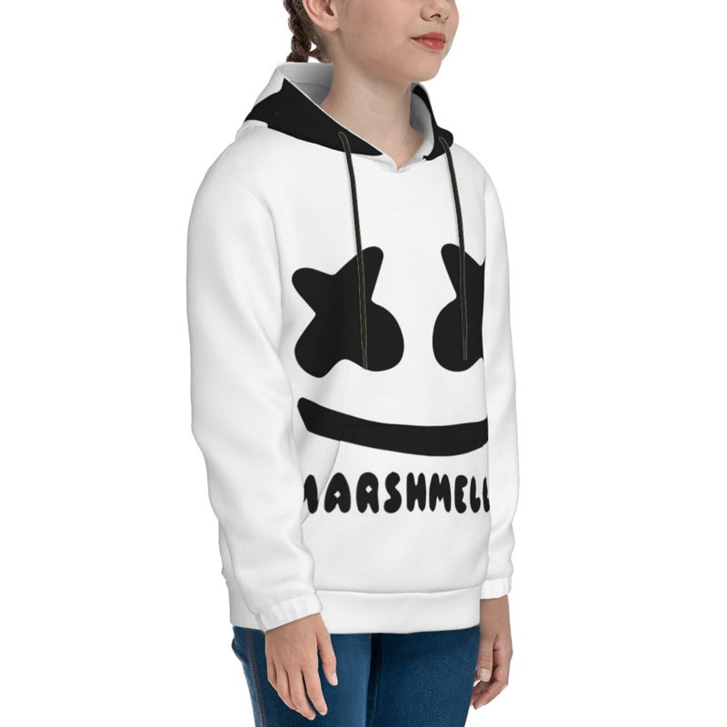Marshmello Hoodies For Kids Hoody For Girl Boy Teenagers Hoody Youth Hoodie Kid Pullover Hooded Sweatshirt Large