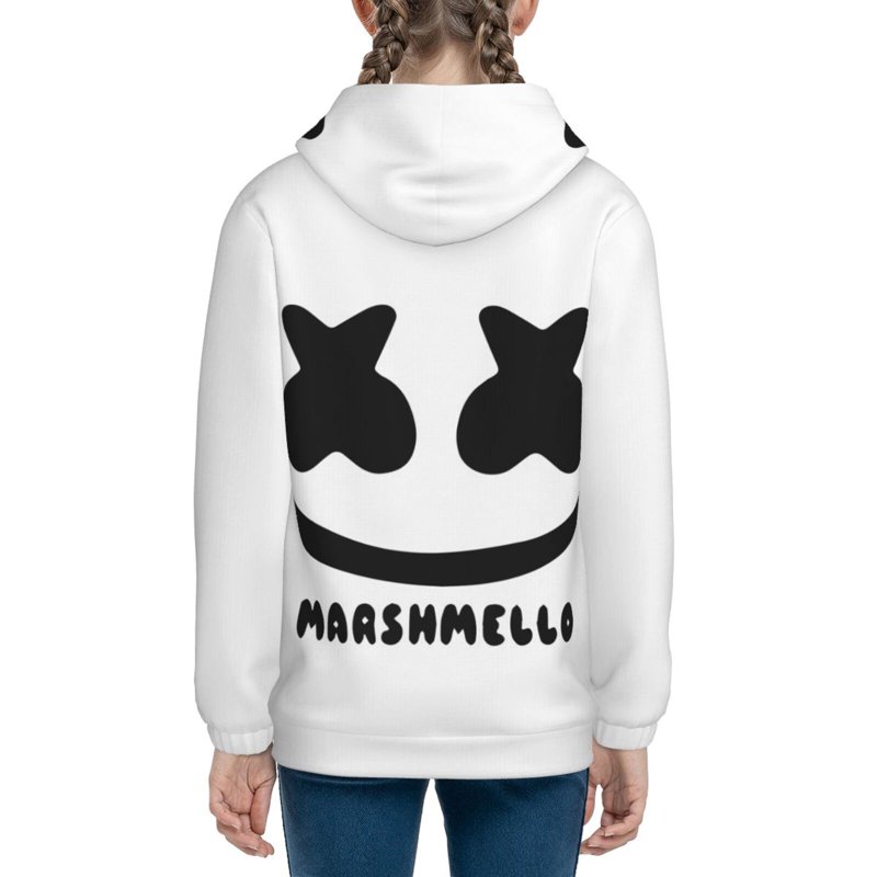 Marshmello Hoodies For Kids Hoody For Girl Boy Teenagers Hoody Youth Hoodie Kid Pullover Hooded Sweatshirt Large