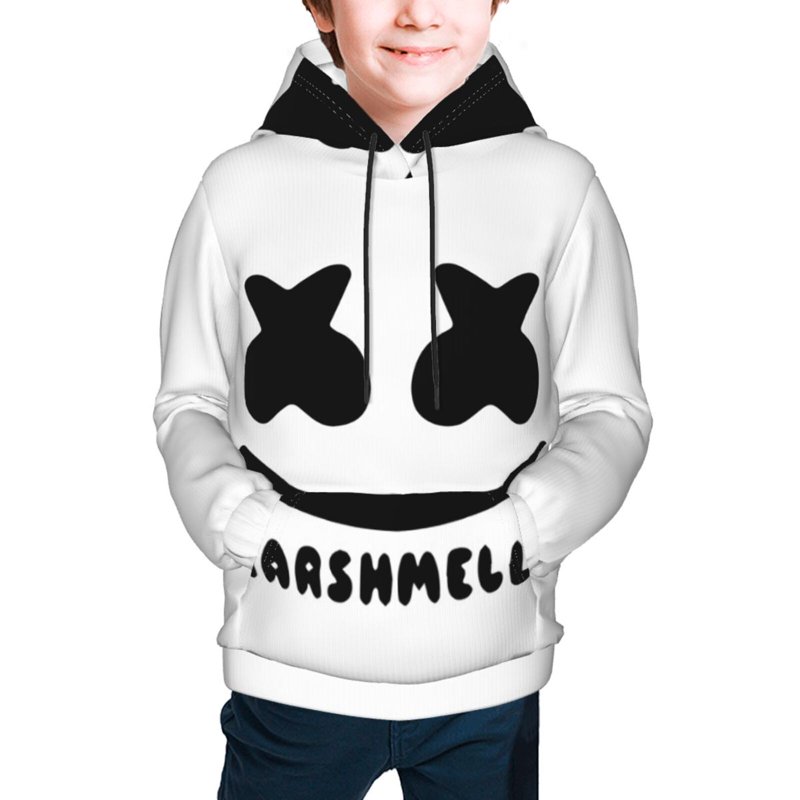 Marshmello Hoodies For Kids Hoody For Girl Boy Teenagers Hoody Youth Hoodie Kid Pullover Hooded Sweatshirt Large