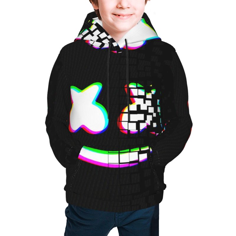 Marshmello Hoodies For Kids Hoody For Girl Boy Teenagers Hoody Youth Hoodie Kid Pullover Hooded Sweatshirt Large