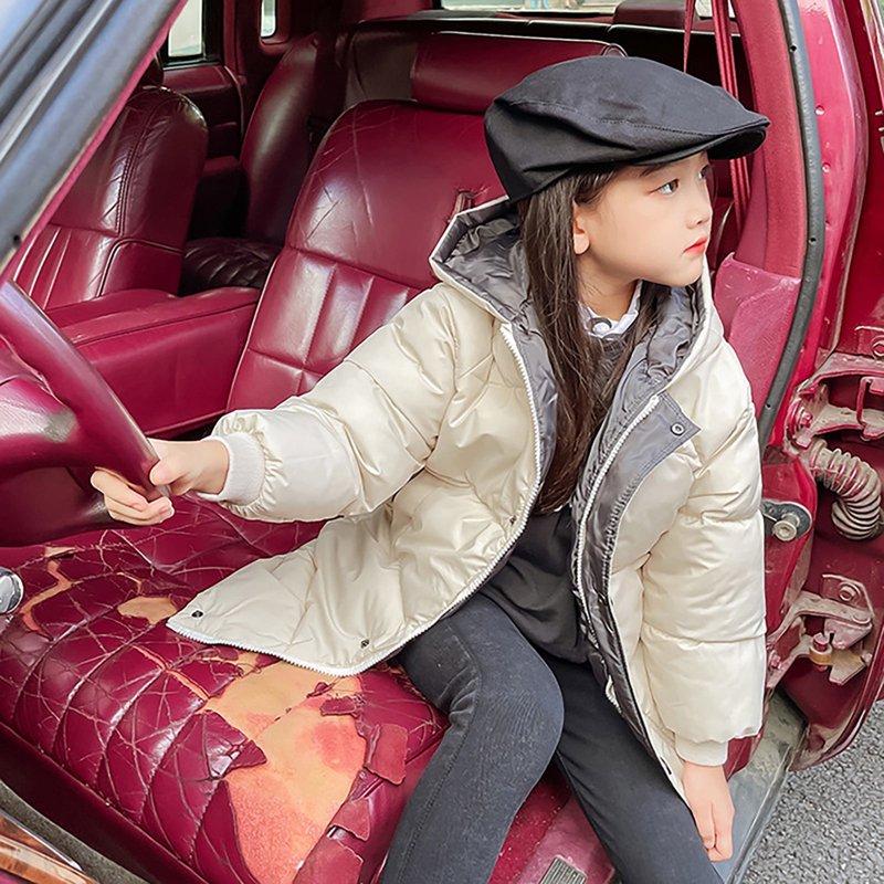 Mercatoo Kids Girls' Puffer Down Coat Winter Jacket Toddler Girls Long Cotton Padded Down Coat Overcoat For 3 To 9 Years