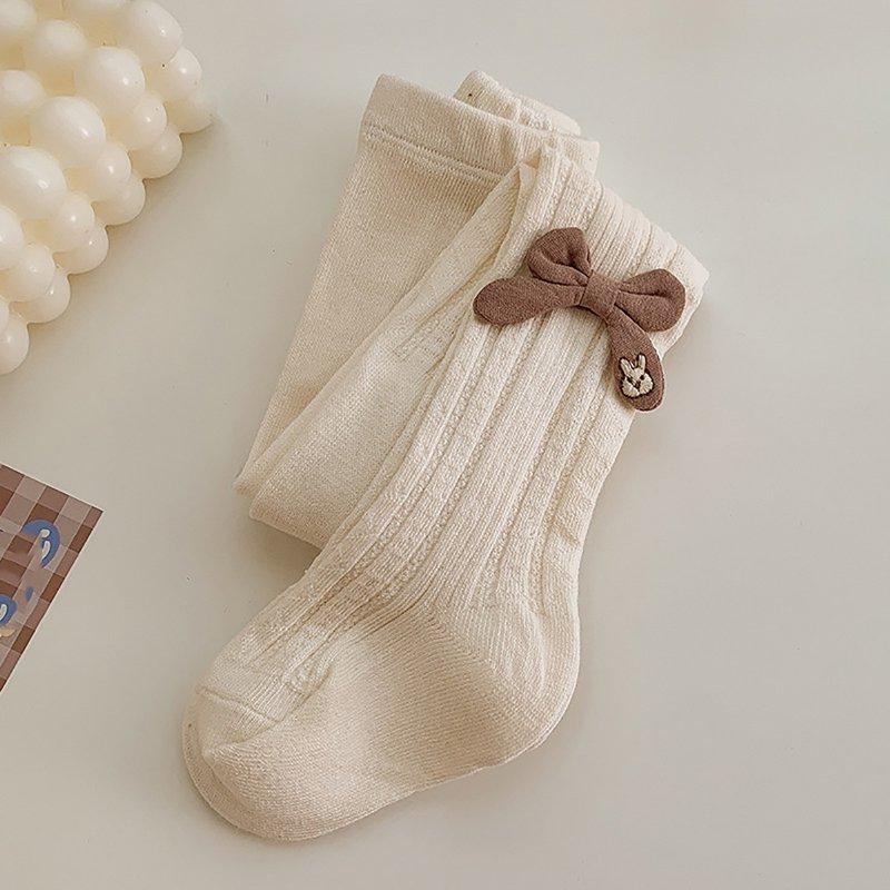 Meresysid Girls' Tights Winter Elastic Warm Pantyhose Kid's Bottom Socks And Pant (1-12 Years Old) Beige