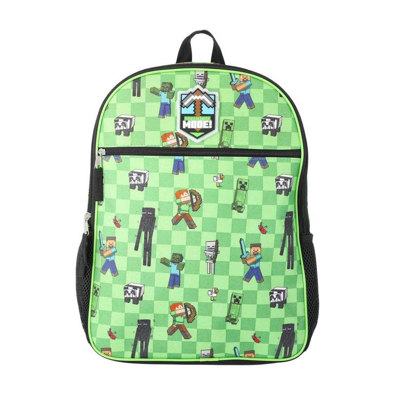 Minecraft Boys 16" Backpack Green