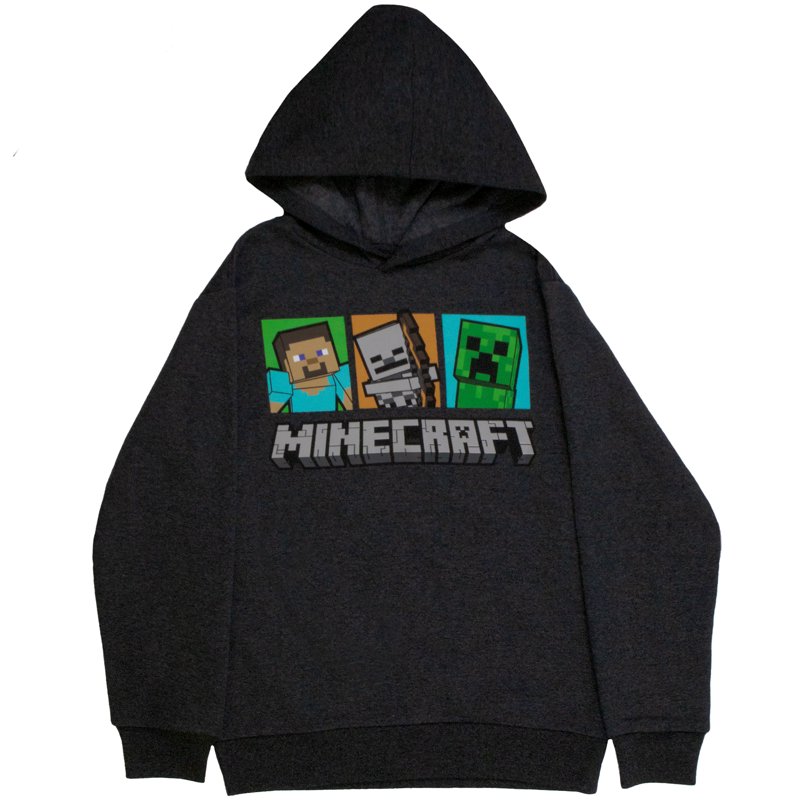 Minecraft Boys Creeper Character Hoodie & TNT Graphic T-Shirt Set (Little & Big Boys) 2-Piece Bundle Sizes 4-18