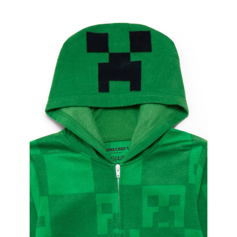 Minecraft Boys Hooded Union Suit Sizes 4-12